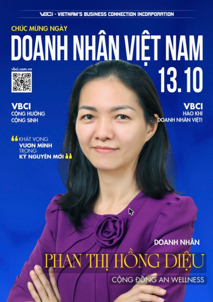 Chân dung doanh nhân Phan Thị Hồng Diệu — Cộng đồng An Wellness, ngày Doanh nhân Việt Nam